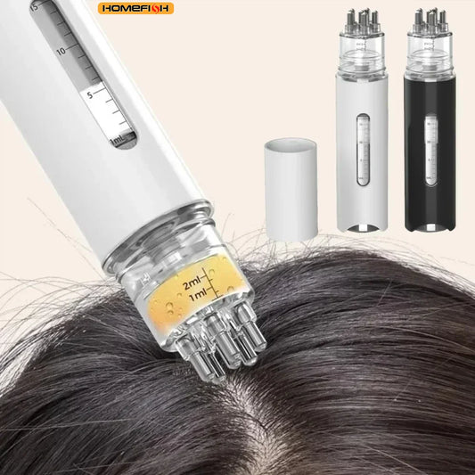 Portabler Kopfhaut Liquid-Massage Kamm für Haarpflege